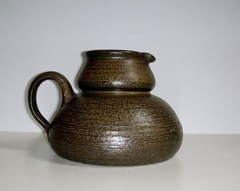Mid Century Rudi Stahl studio art pottery vase / pitcher / jug, West German Pottery, WGP