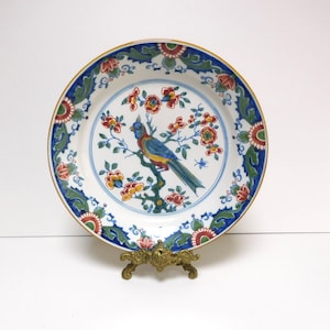 Dutch Makkum Tichelaar, hanging wall plate, hand painted
