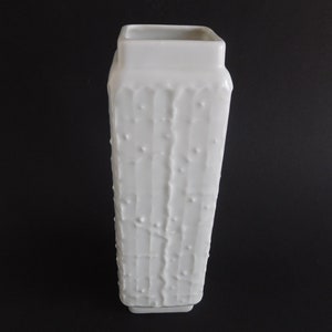 Royal KPM porcelain glossy white vase, Germany
