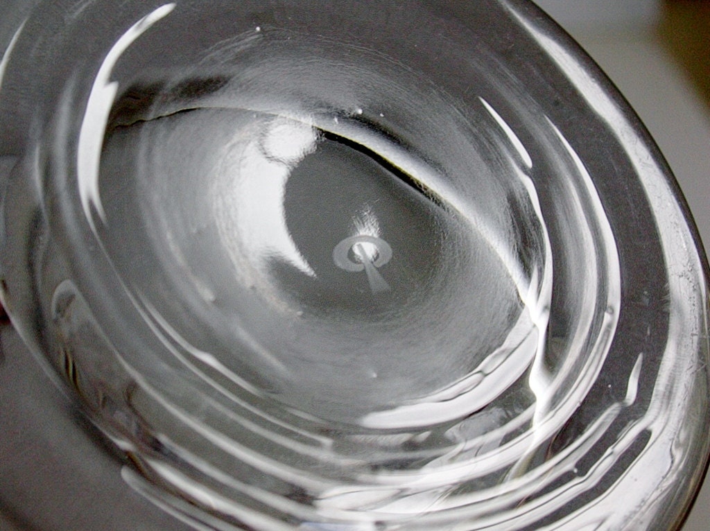 Peill & Putzlerガラスポットウォーマー バウハウス スペースエイジ Peill & Putzler, 24 cm/9.4 inch, Art glass / clear and frosted