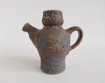 Jopeko fat lava ceramic jug / vase "Paris" decor, west german pottery, WGP
