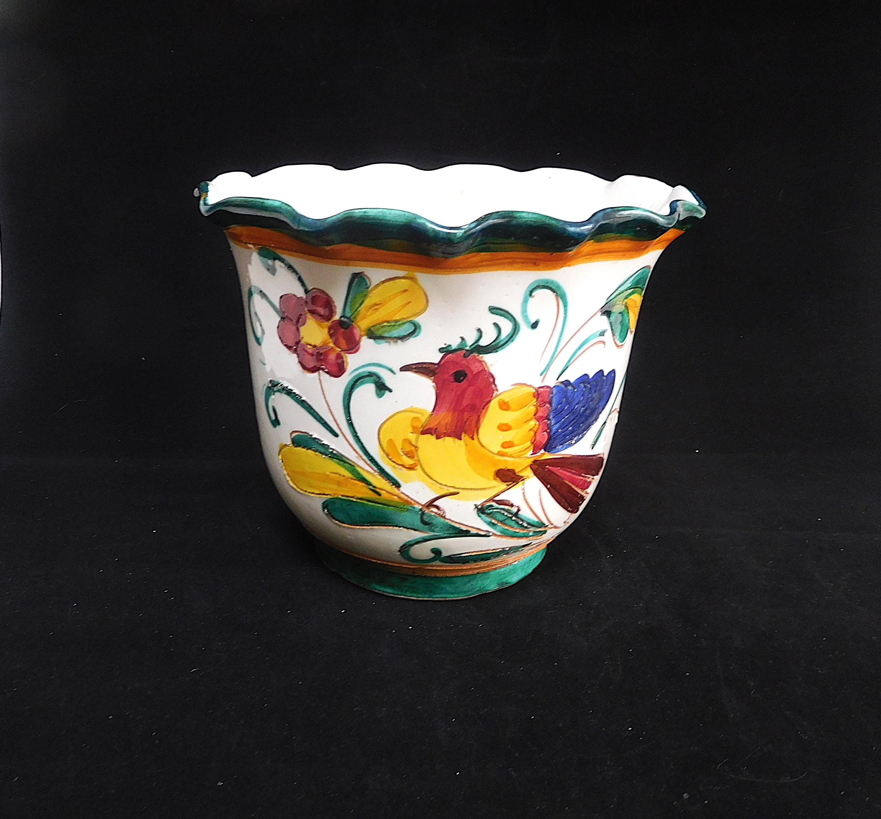 Deruta Plant Pot - Etsy