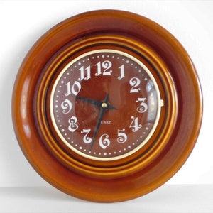 Herbolzheim Quartz Ceramic Wall / Kitchen clock, West Germany