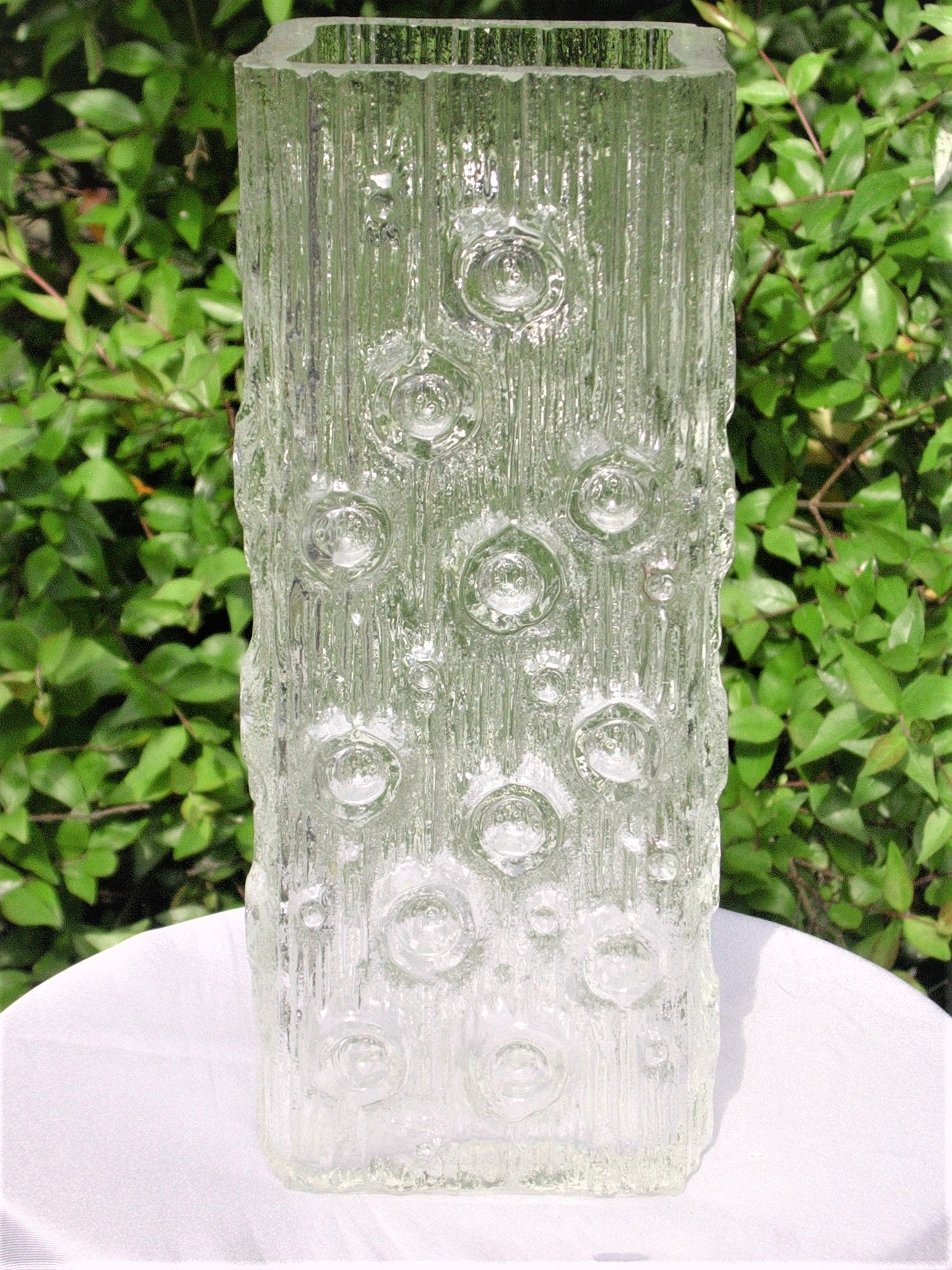 Mid Century Goebel Ottenhütte Pressed Glass Vase, 22 Cm / 8.7 Inch, Germany  - Etsy