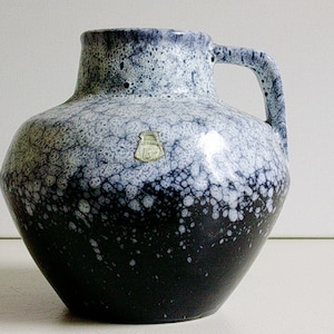 Es keramik  / Emons & Sons, ceramic handled vase, West German Pottery, WGP
