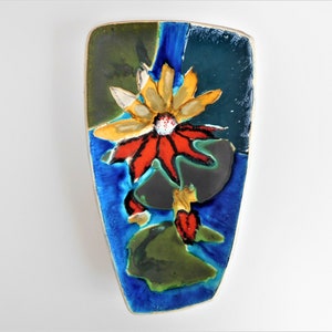 Rare and Large Helmut Schäffenacker wall plate / plaque  or bowl West German Pottery, WGP