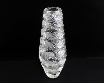 Beautiful Bohemian / Czech,  24 Pbo Crystal Cut Glass vase