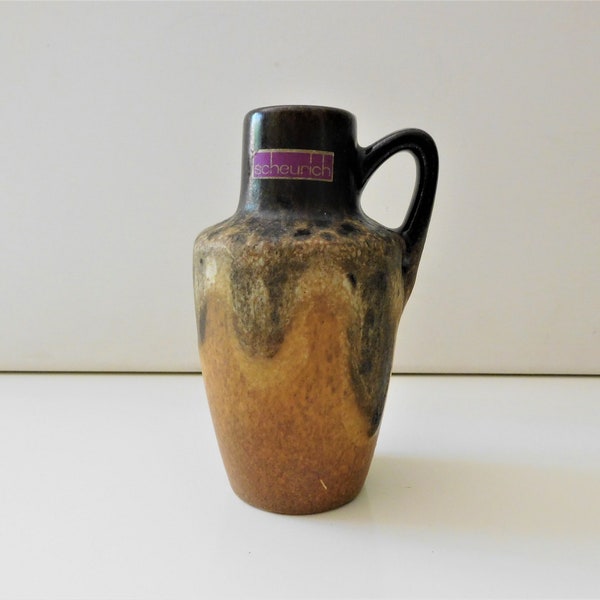 Lovely Scheurich ceramic fat lava vase, 405-13.5, West German Pottery, WGP