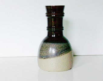 Steuler ceramic brown / beige vase, West German Pottery, WGP