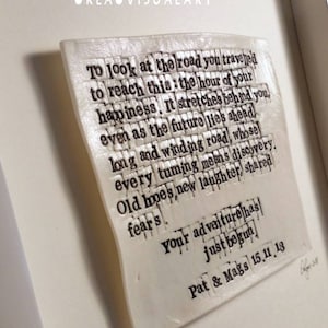 Wedding Prayer - excerpt from &#39;Apache Wedding Blessing&#39;  - Words in Porcelain - WEDDING GIFT
