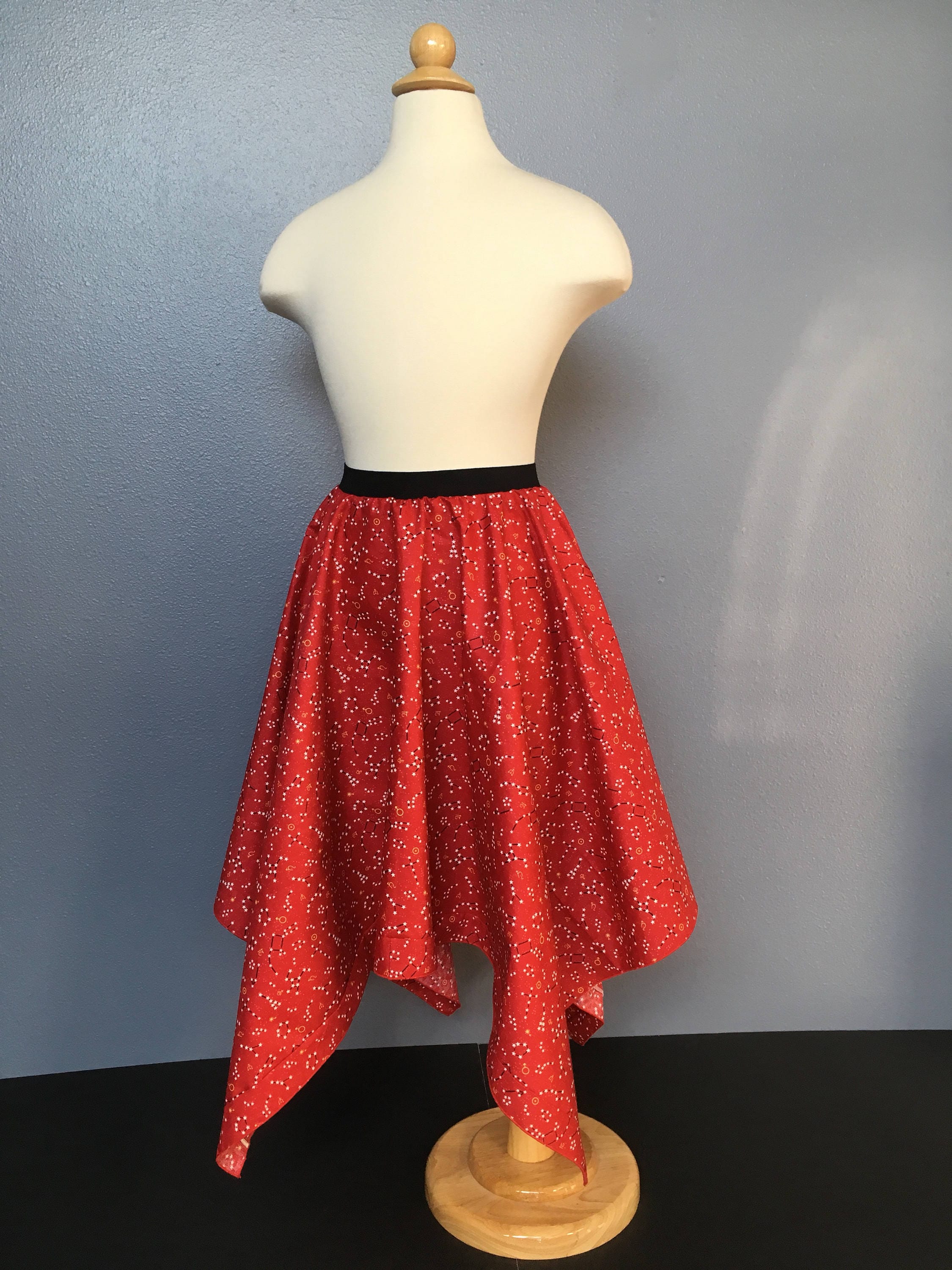 Girl's Handkerchief Hem Skirt PDF Sewing Pattern Etsy