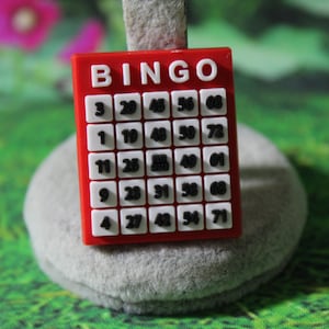 Bingo shoe charm