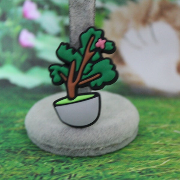 Bonsai tree shoe charm for clogs