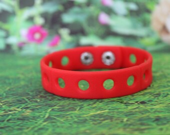 3pc Green, Pink, Yellow Antibully Plastic Rubber Bracelets