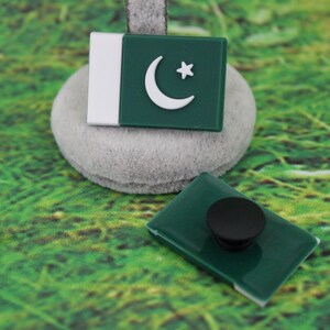 Pakistan Flag Shoe Charm: Soft PVC Clog Decoration image 2