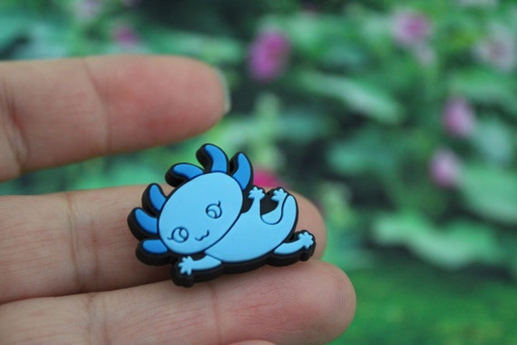 Mini Blue Axolotl Shoe Charm 