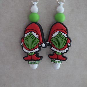 Christmas Gnome dangle earring