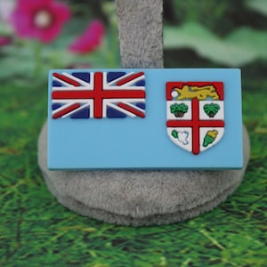 Fiji flag shoe charm