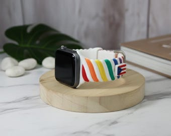 Puerto Rico Flag Watch Charm for Smart watches, Silicone Strap Jewelry, PR Pride, Boricua Gift, 15mm Soft PVC Original Design