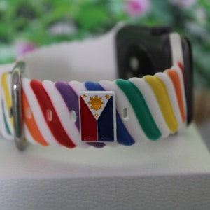 Philippines flag enamel watch band charm (10mm)