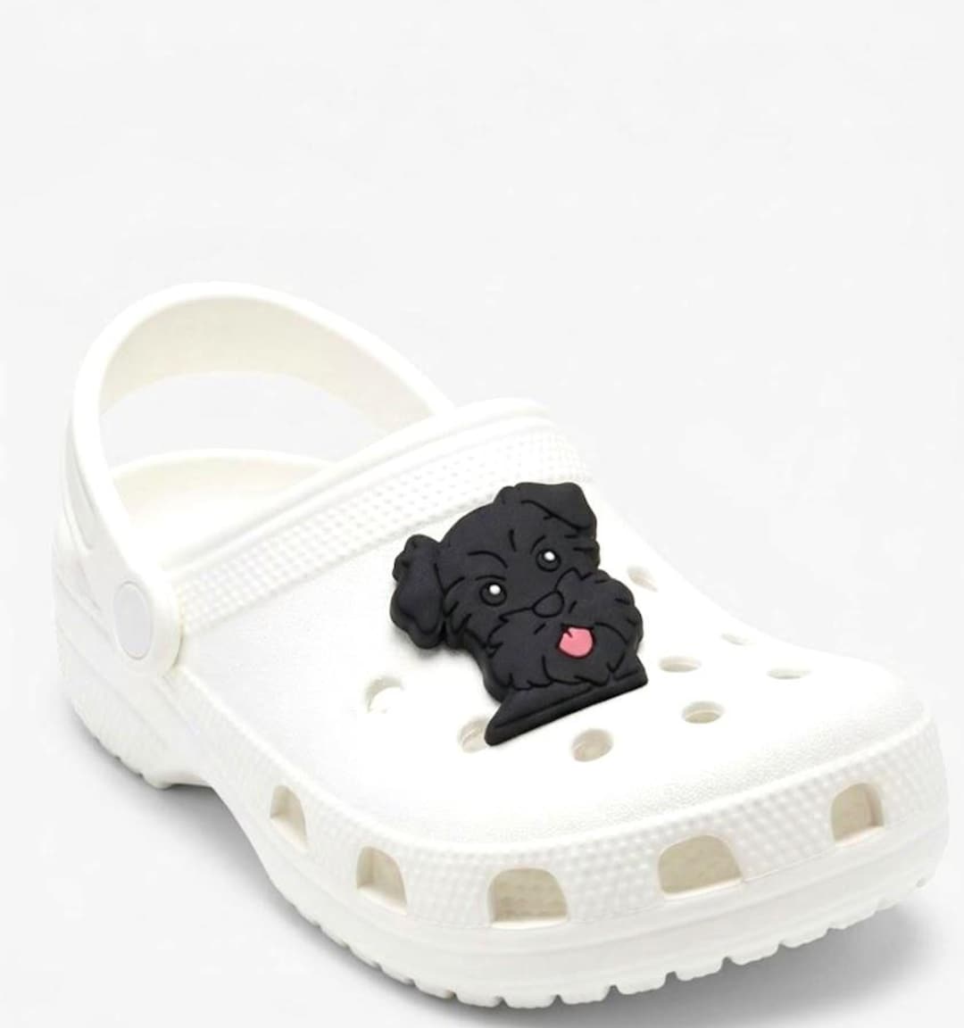 Furry Black Schnauzer Dog Shoe Charm ( Original Design) - Etsy