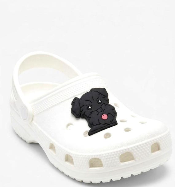 Furry Black Schnauzer Dog Shoe Charm ( Original Design) - Etsy
