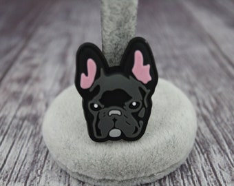frenchie croc charm