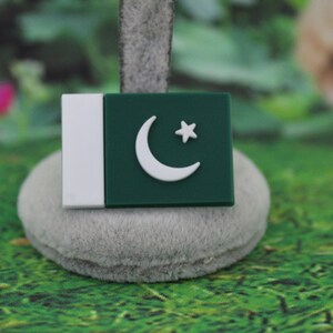 Pakistan Flag Shoe Charm: Soft PVC Clog Decoration image 3