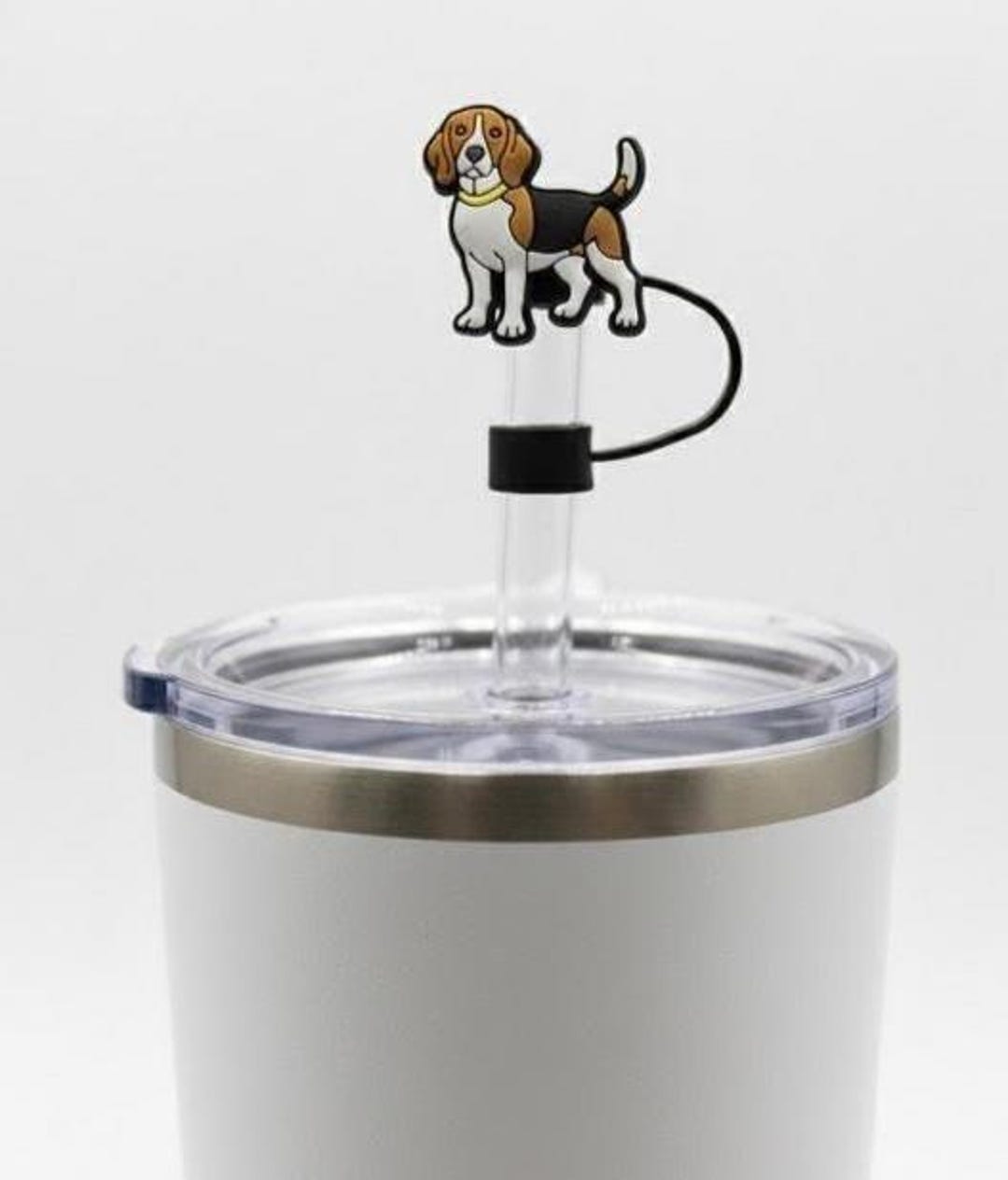 Beagle 10mm Silicone Topper, 40oz Tumbler Accessory, Large Cup Dust Cap ...