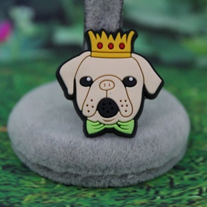 King Pug dog shoe charm (20mm)