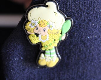 Vintage Lemon Meringue Brooch Pin – 80s Strawberry Shortcake