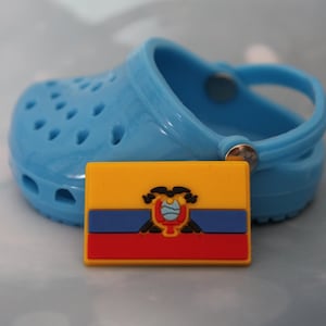 Ecuador flag shoe charm for clogs (Original design)