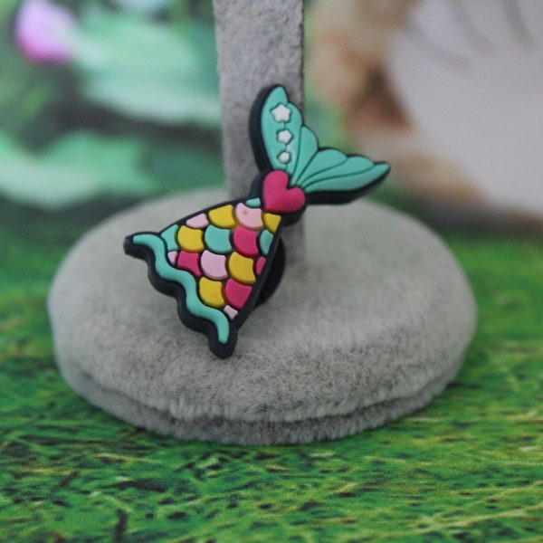 Mini Mermaid fin shoe charm