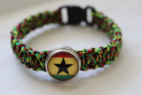 Ghana Flag Bracelet