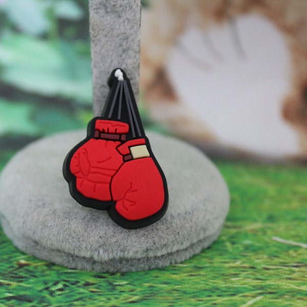 Boxing gloves shoe charm