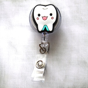 Dental Themed Tooth Badge Reel –Retractable ID Holder