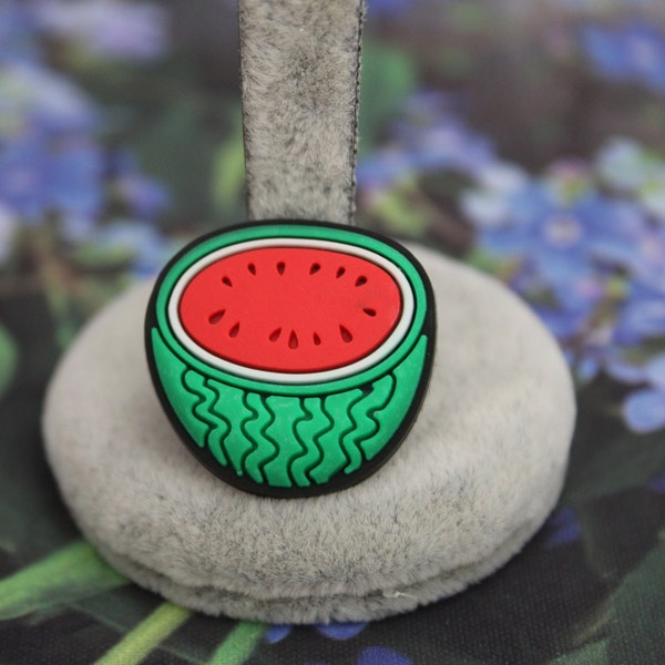 Half of Watermelon shoe charm