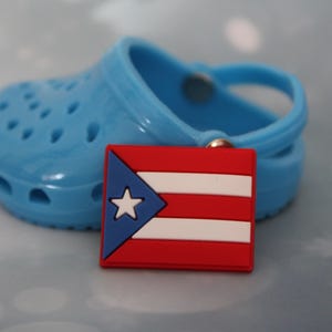 Puerto Rico flag shoe charm for clogs (Original design)