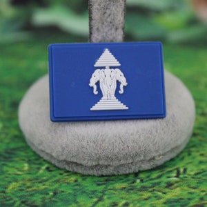 Blue Laos flag with elephant center (Original design)