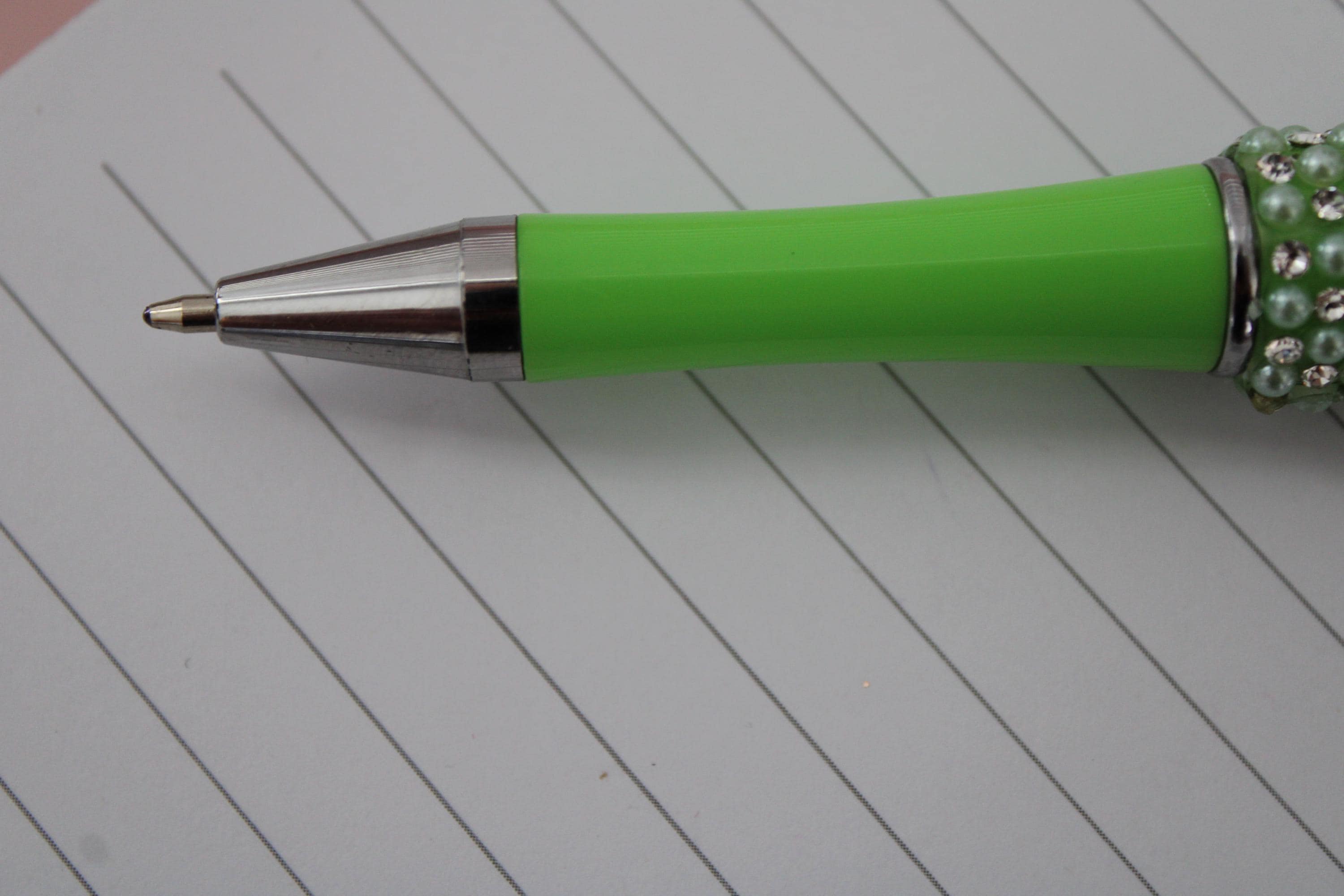 Puerto Rico Coqui Rhinestone Ink Pen (green Base) Black Ink - Etsy