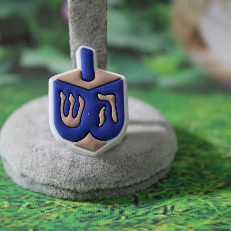 Antique Inspired 925 Sterling Silver Dreidel - Israel Center of Judaica