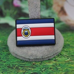 Costa Rica flag shoe charm