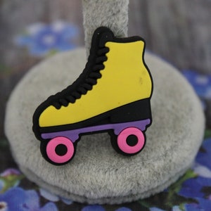 Yellow roller skate shoe charm