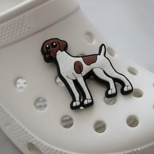 German Shorthaired Pointer Dog Shoe Charm: Clog Decoration