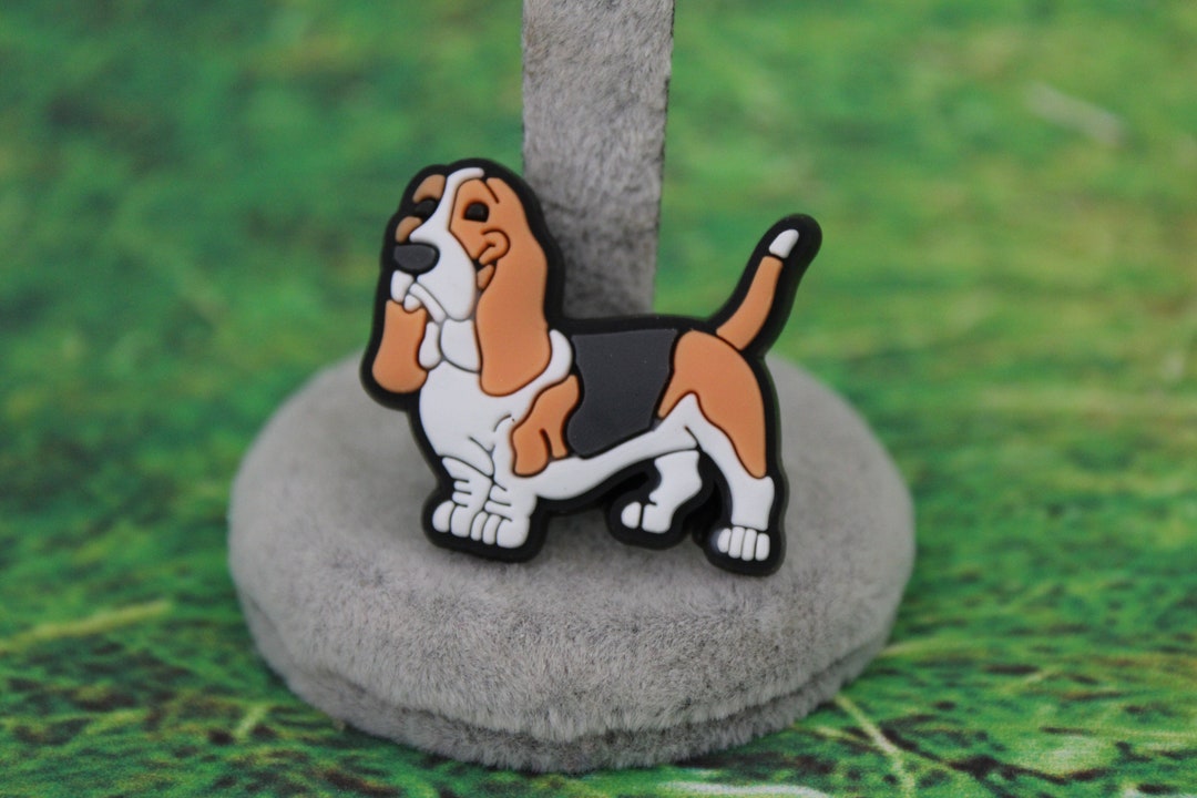 1 Piece Basset Hound Dog Shoe Charm ( Original Design) - Etsy