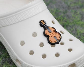 Cecilio Violin Miniature Charm, Orchestra Recital Gift, Music Themed Accessory Fits Clogs