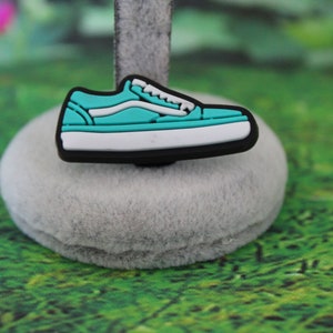 Blue sneaker shoe charm