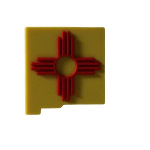 New Mexico state flag shoe charm for clog shoes