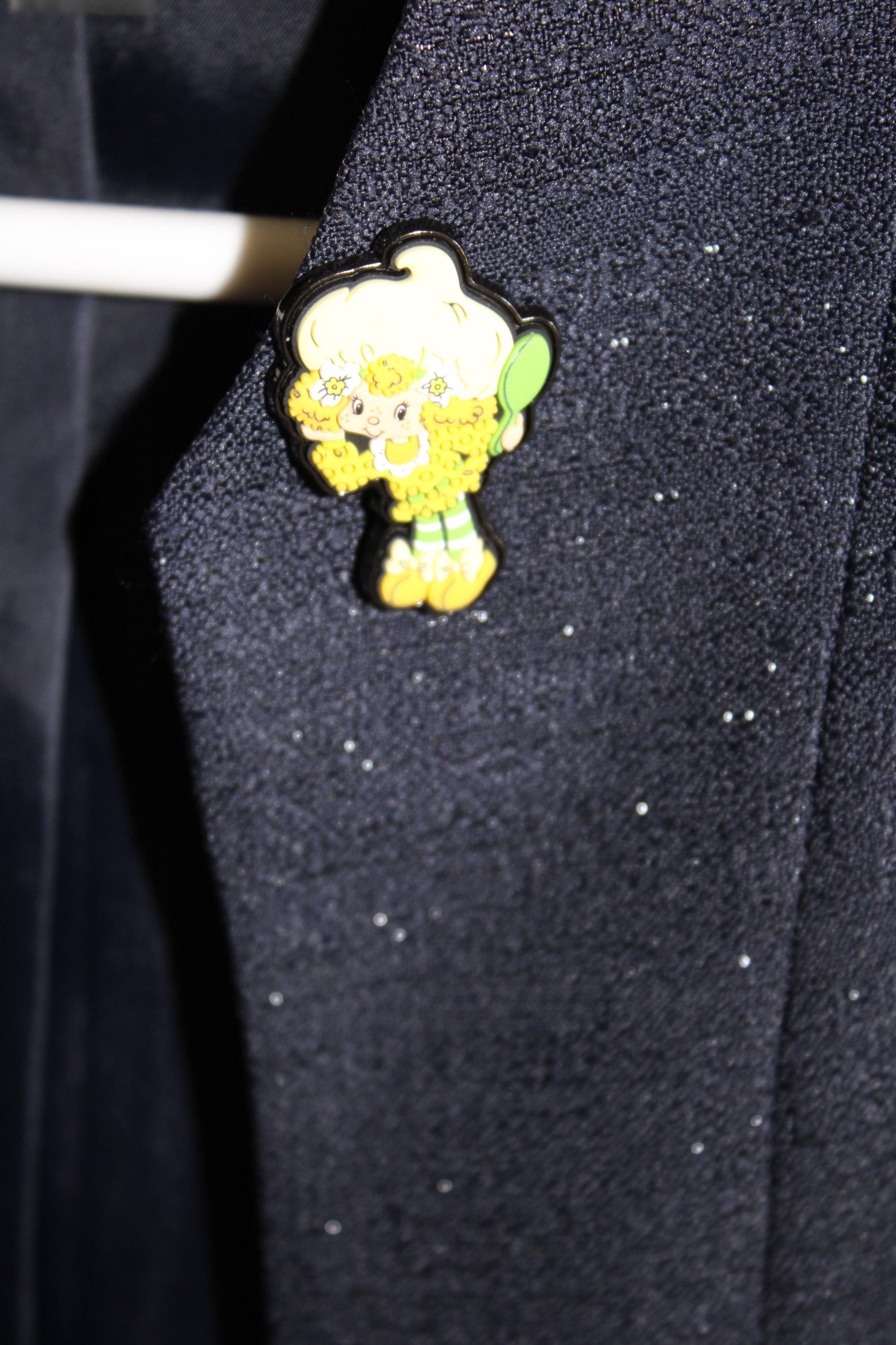 Vintage Lemon Meringue Brooch Pin – 80s Strawberry Shortcake