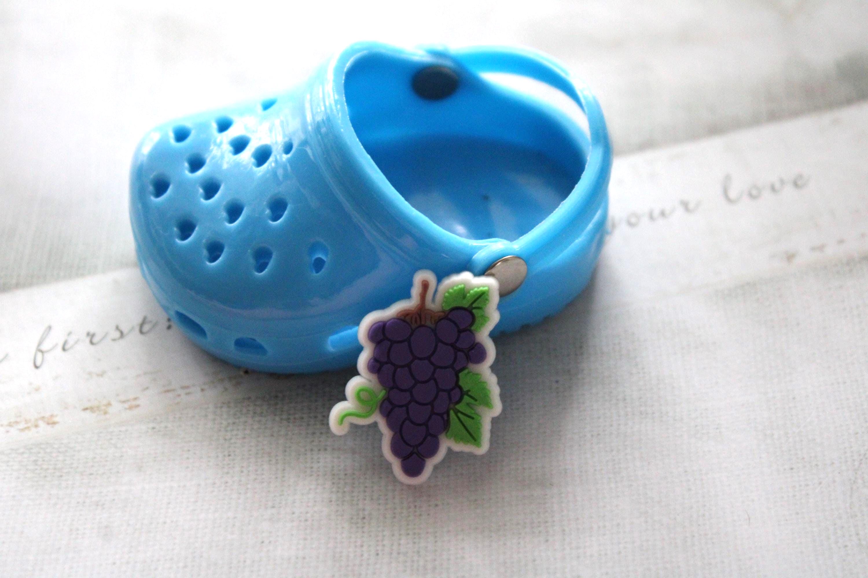 Grape Croc Charm